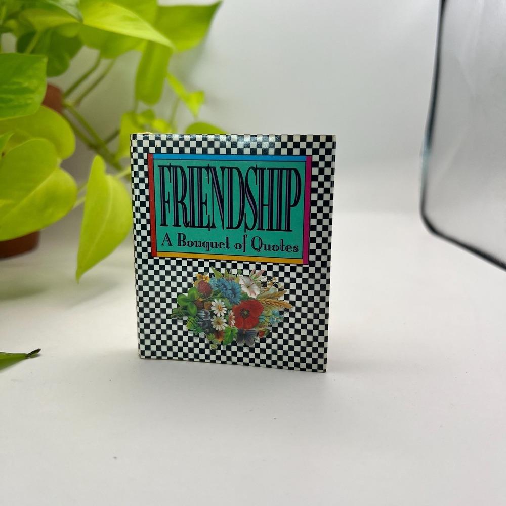 Vintage Running Press Miniature Book Friendship A Bouquet Of Quotes 1989  Book